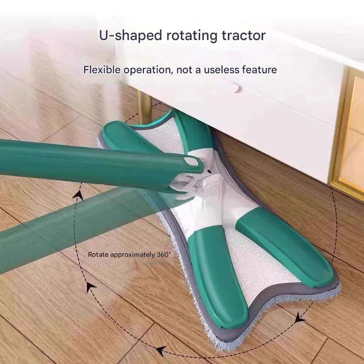 Aurora X-Shape Rotating Microfiber Floor Mop – Self-Wringing